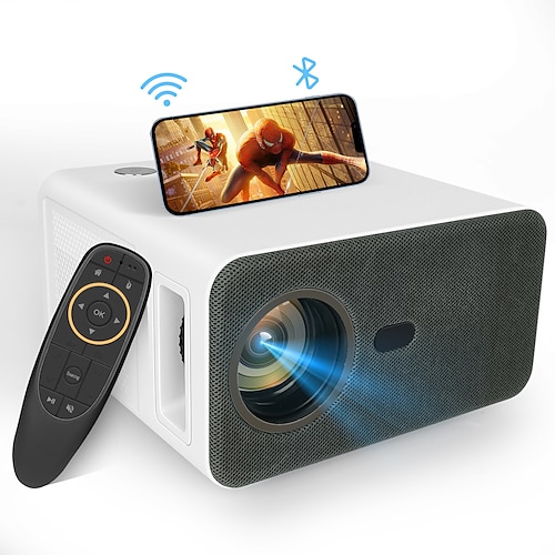 

2022 Newest FHD Native 1080P 350 ANSI Lumen Android 9.0 Portable WiFi BT Outdoor Smartphone Home Projector