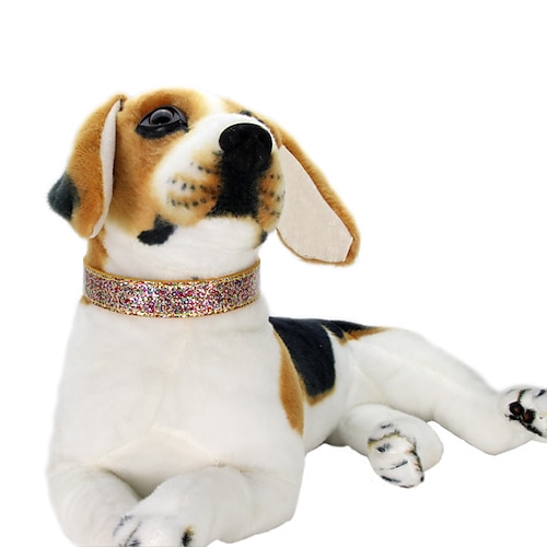 

New Retractable Pet Collar Spot Shiny Pink Diamond Glow Trend Neck Collar Small And Medium Dog