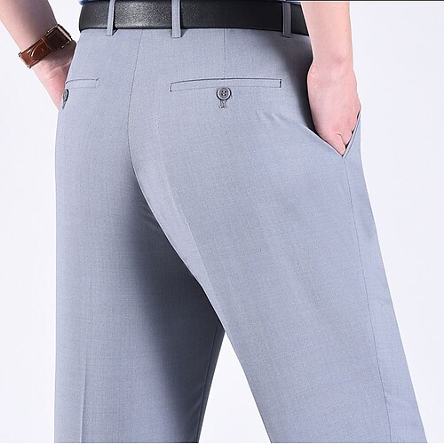 

Per uomo pantaloni della tuta Pantaloni Pantaloni casual Pantaloni anteriori piatti Tasche Liscio Comfort Caldo Matrimonio Attività commerciale Informale Retrò vintage Da cerimonia Grigio fumo Nero