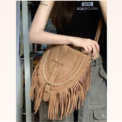

Women's Bum Bag Crossbody Bag PU Leather Solid Color Daily Holiday dark brown