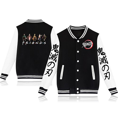

Inspired by Demon Slayer Kamado Nezuko Agatsuma Zenitsu Kamado Tanjirou Outerwear Anime Printing Coat For Men's Women's Unisex Adults' Hot Stamping Polyster