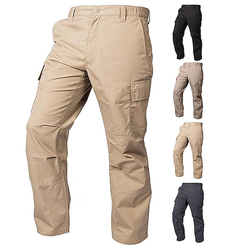 

Men's Cargo Pants Work Pants Tactical Pants Military Summer Outdoor Ripstop Breathable Water Resistant Quick Dry Bottoms Black Grey Climbing Camping / Hiking / Caving M L XL 2XL 3XL / Multi Pockets
