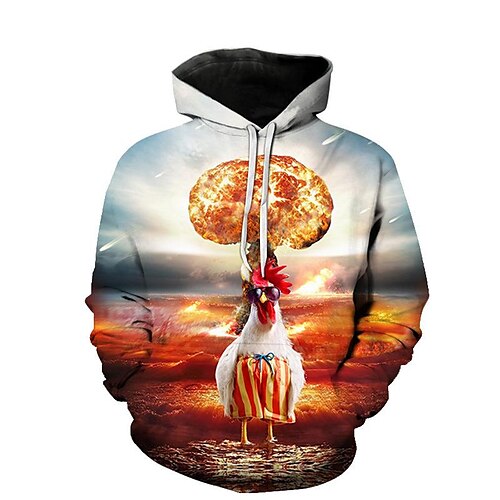 

Inspired by Animal Cosplay Hoodie Cartoon Manga Animal Front Pocket Graphic Hoodie For Men's Women's Unisex Adults' 3D Print 100% Polyester Casual Daily