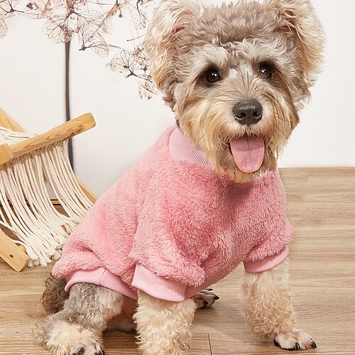 

Pet Clothes New Plush Sweater Warm Cat Clothes Small Dog Fashion Two Foot Ins Dog Clothes