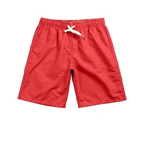 

Men's Swim Shorts Swim Trunks Board Shorts Pocket Drawstring Elastic Waist Solid Color Comfort Breathable Knee Length Sports Outdoor Casual Daily Fashion Streetwear Green Black