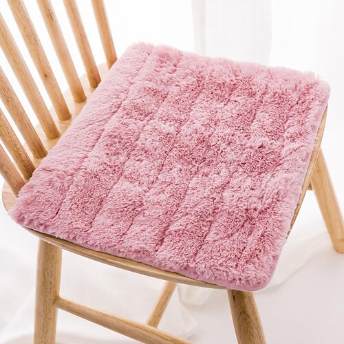 

Stool Chair Cover Solid Color Flocking Polyester Slipcovers