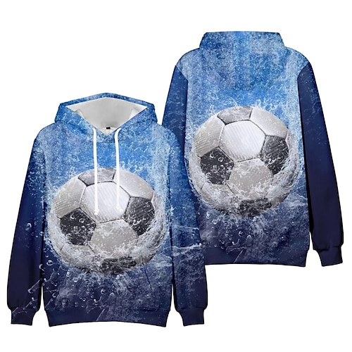 

Inspired by World Cup Qatar 2022 Football Soccer Hoodie Cartoon Manga Anime Front Pocket Graphic Hoodie For Men's Women's Unisex Adults' 3D Print 100% Polyester