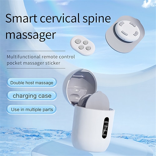 

Magic Massage Stickers With Remote Control TENS Low Frequency Pulse Electrical Full Body Relax Muscle Therapy Massager With Charging Case