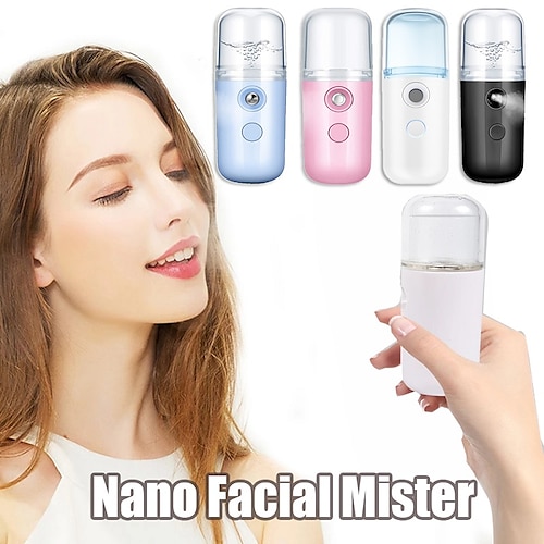 

Nano Facial Mister 30ml Portable Mini Face Mist Handy Steamer USB Mist Hand Eyelash Extensions Atomization Machine For Facial Hydrating