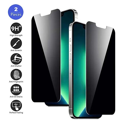 

[2 Pack] Phone Screen Protector For Apple iPhone 14 Pro Max iPhone 13 Pro Max 12 Mini 11 X XR XS Max 8 7 Tempered Glass 9H Hardness 3D Touch Compatible Scratch Proof Phone Accessory