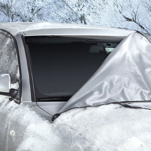 

Windshield Cover for Ice and Snow, Car Windshield Snow Cover 4-Layer Protection for Snow, Ice, UV, Frost Wiper & Mirror Protector, Windproof Sunshade Cover for Car Trucks Vans and SUVs