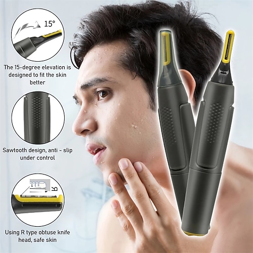 

Electric Shaving Nose Ear Trimmer Safe Face Care Nose Hair Trimmer for Men Shaving Hair Removal Razor Beard