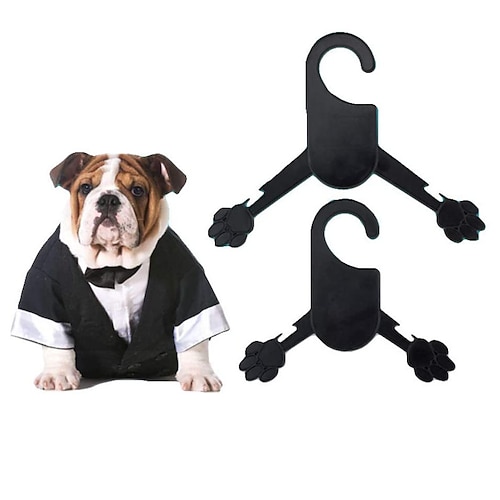 

10 Pcs Pet Dog Clothes Hangers New Clothes Hangers Plastic Clothes Hangers for Large and Small Cats