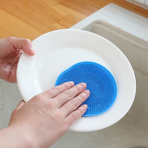 

Silicone Cleaning Brushes Soft Silicone Scouring Pad Washing Sponge Dish Bowl Pot Cleaner Washing Tool Kitchen Accessories