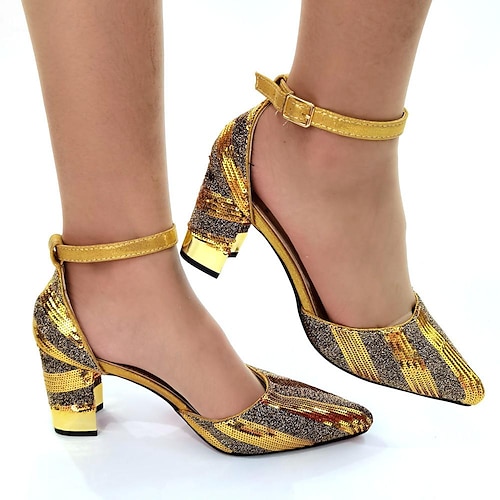 

cross-border 2022 new summer european and american style high-heeled women's shoes pointed toe thin belt thick heel fashion large size ladies heels