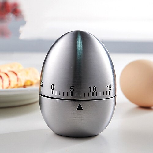 

Creative kitchen mechanical timer egg type timer 60 minutes student timing baking cooking reminder