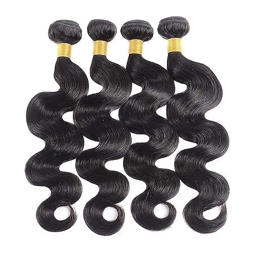 

fasci di capelli umani dell'onda del corpo 16 18 20 fasci di 22 pollici capelli umani brasiliani100% non trasformati 4 fasci di capelli umani per le donne nere fasci di onde del corpo dei capelli