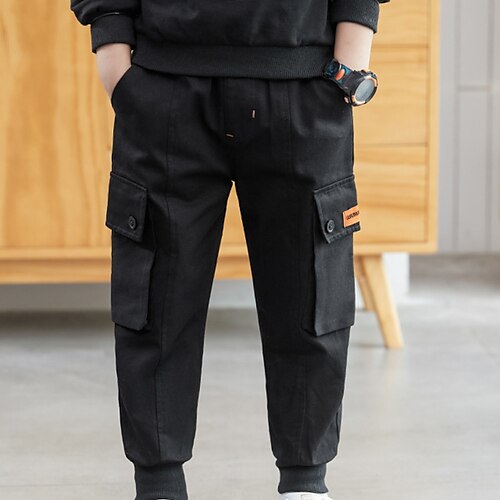 

children's clothing 2021 autumn korean version boys' overalls pants children's clothing spring and autumn models in the big children's baby casual trousers