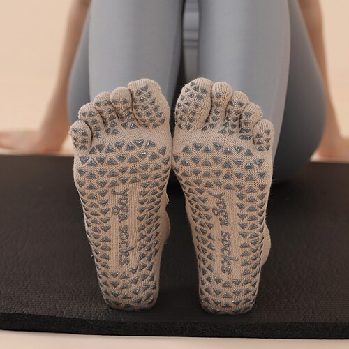 

Chaussettes Chaussures Des sports Coton Yoga Aptitude Exercice Physique Portable Extensible Durable Respirable Séchage rapide Pour Femme Jambe
