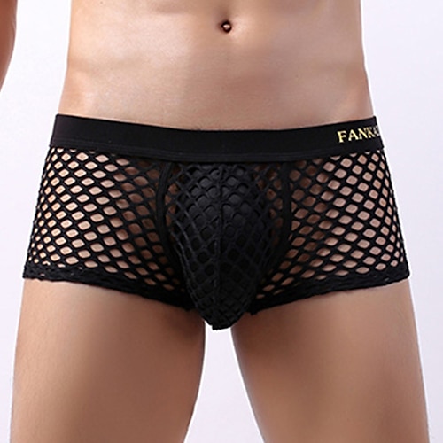 Men's 1pack Underwear Basic Panties Boxers Underwear Briefs Hole