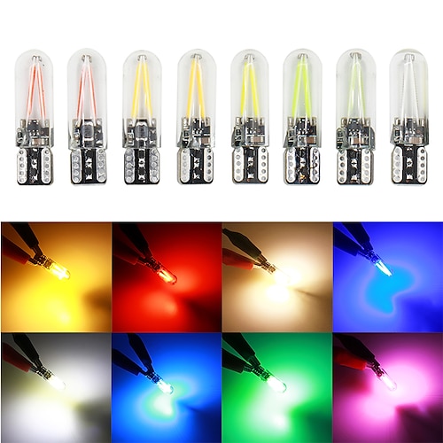 

10pcs car T10 LED w5w 3014 18SMD Amber yellow for Turn Side License Plate Interior Map Dome Side Marker clearance Light 12v