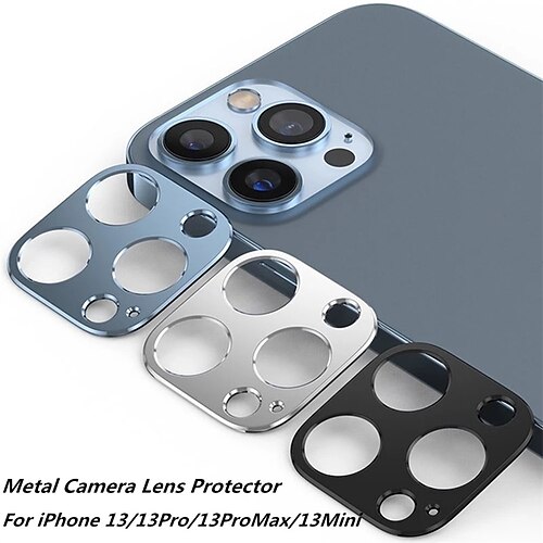 

[1 Pack] Phone Camera Lens Protector For Apple iPhone 14 Pro Max iPhone 13 Pro Max 12 Mini 11 Aluminum alloy Explosion Proof Ultra Thin Scratch Proof Phone Accessory