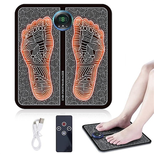 

Electric EMS Foot Massager Pad Foot Massage Mat Feet Muscle Stimulator Improve Blood Circulation Relieve Ache Pain Health Care