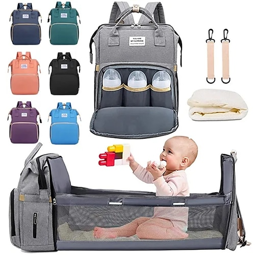 

7 Colors New Fashion Travel Mummy Multifunction Backpacks Maternity Nappy Bag Large Capacity Nappy Bag Travel Backpack Nursing Bag for Baby Care Mom Bag