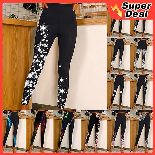 

Women's Tights Leggings Black / Red Black / White White / Black Mid Waist Designer Tights Casual / Sporty Casual Weekend Cut Out Print Micro-elastic Ankle-Length Tummy Control Butterfly S M L XL XXL