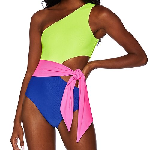 

Women's Swimwear One Piece Monokini Bathing Suits Normal Swimsuit Slim Pure Color Royal Blue Camisole Bodysuit Strap Bathing Suits New Vacation Fashion / Sexy