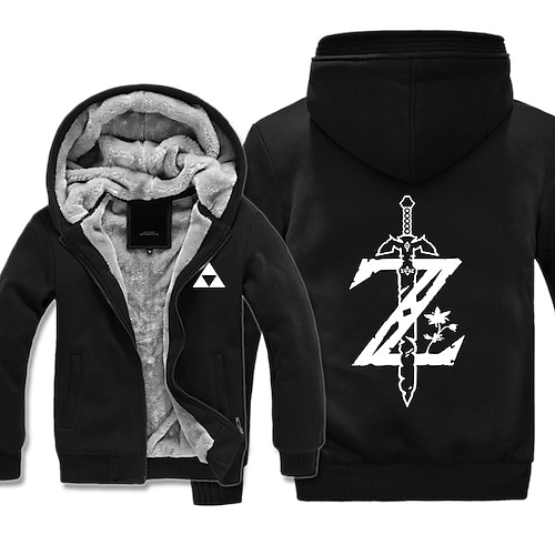 

Inspired by The Legend of Zelda triangle Hoodie Anime Outerwear Anime Graphic Outerwear For Men's Women's Unisex Adults' Hot Stamping 100% Polyester Casual Daily