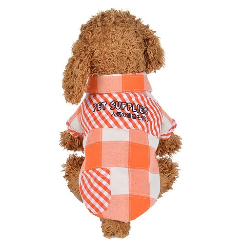 

Dog Cat Coat Plaid / Check Adorable Stylish Ordinary Casual Daily Outdoor Casual Daily Winter Dog Clothes Puppy Clothes Dog Outfits Warm Red / Orange Leopard Blue Costume for Girl and Boy Dog Cotton