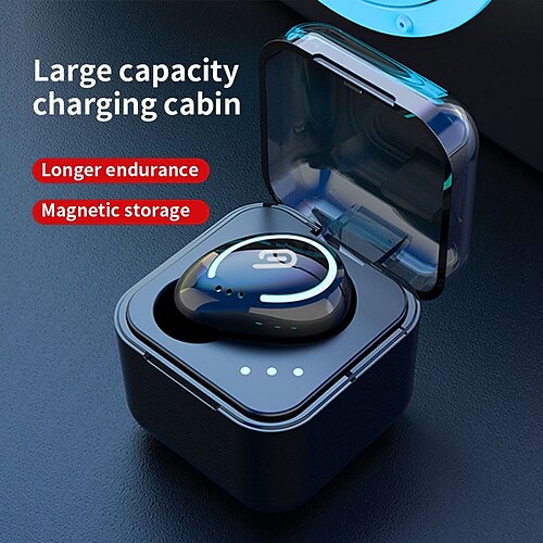 

Mini Single Ear Bluetooth Earphone In-Ear Invisible Headset Hi-Fi Music Wireless Headphones Waterproof Sports Gaming Earbuds