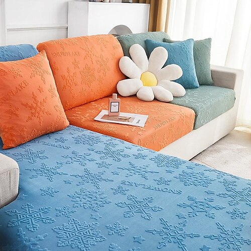 

Stretch Sofa Seat Cover Cushion Slipcover Elastic Sectional Couch Armchair Loveseat 4 or 3 Seater Grey Plain Solid Soft Durable Washable