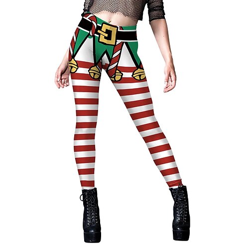 

Santa Claus Mrs.Claus Leggings Women's Dailywear Christmas Christmas Christmas Eve Adults Party Christmas Polyester Pants