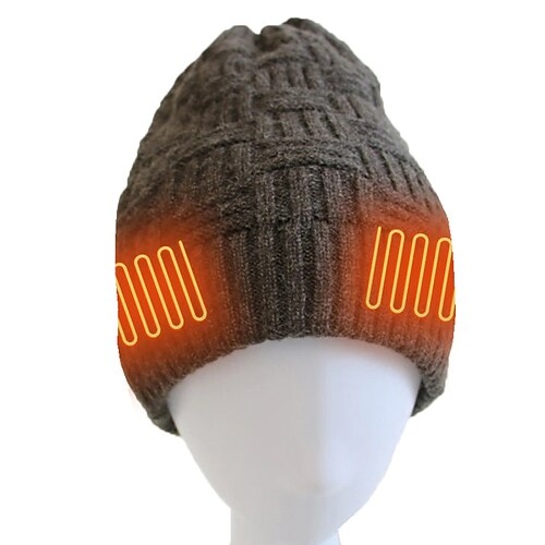 

Men Women Heated Hat Intelligent Warm Cap Warm Ear Care Knitting Beanie Hat Winter Electric Heated Cycling Hiking Ski Caps