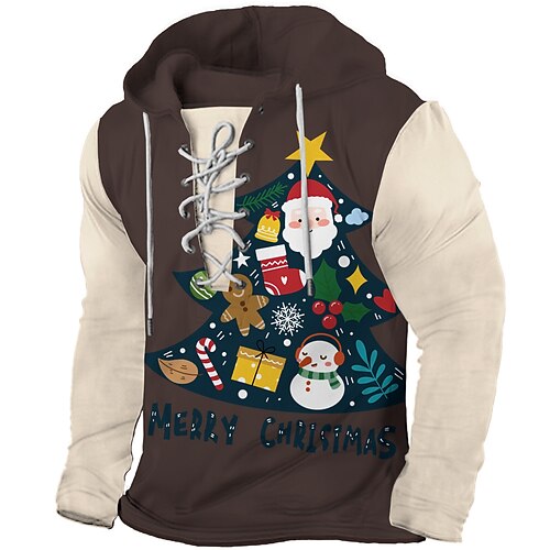 

Inspired by Christmas Snowman Santa Claus gingerbread Hoodie Anime Cartoon Anime Classic Street Style Hoodie For Men's Women's Unisex Adults' 3D Print 100% Polyester Casual Daily