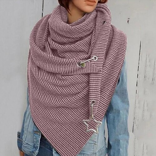 

ladies vintage solid star decorative scarf