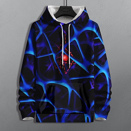 

Men's Unisex Pullover Hoodie Sweatshirt Green Blue Red Hooded Color Block Graphic Prints Print Daily Sports 3D Print Streetwear Casual Big and Tall Spring & Fall Clothing Apparel Hoodies Sweatshirts