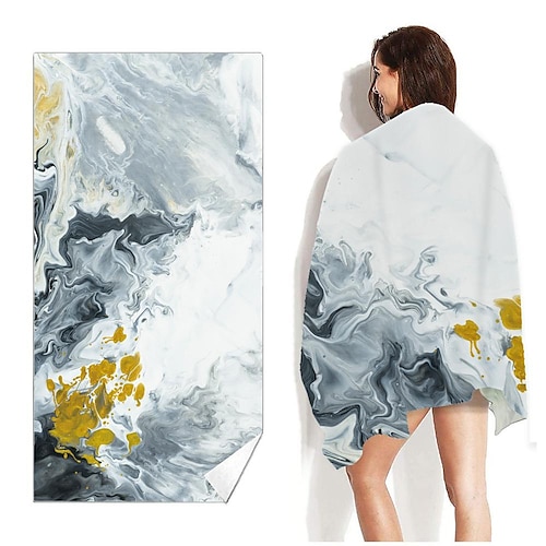 

Double-sided Velvet Printed Quick-drying Beach Towel Printing Microfiber Beach Swimming Bath Towel