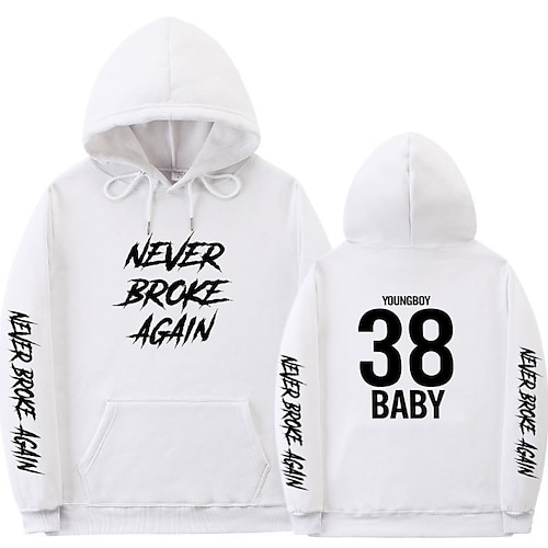 

Inspired by Never Broke Again Young Boy Hoodie Cartoon Manga Anime Front Pocket Graphic Hoodie For Men's Women's Unisex Adults' Hot Stamping 100% Polyester