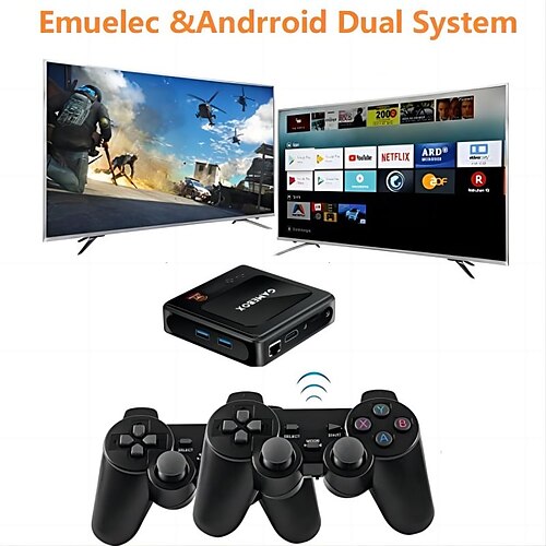 

G10 Retro Video Game Console 2.4G Double Retro Wireless Controller Game Stick for PSP/PS1/GBA Kid Xmas Gift US/EU/UK 32G/64G/128GB Christmas Gift for Boys and Girls