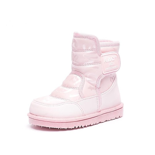 

Boys Girls' Boots Daily Casual Boots Mid-Calf Boots Casual Synthetics Big Kids(7years ) School Casual Daily Outdoor Magic Tape Black Pink Winter