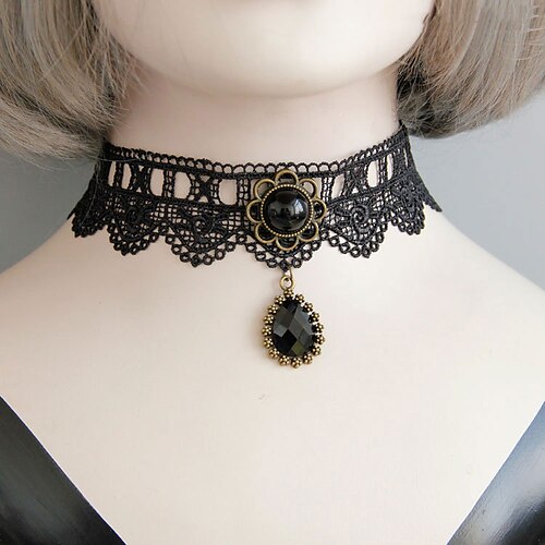 

Tatovering choker halskæde Halskæde Tilbehør Retro / vintage Punk & Gotisk Steampunk Legering Til Goth Pige Cosplay Halloween Karneval Maskerade Dame Kostume smykker Modesmykker