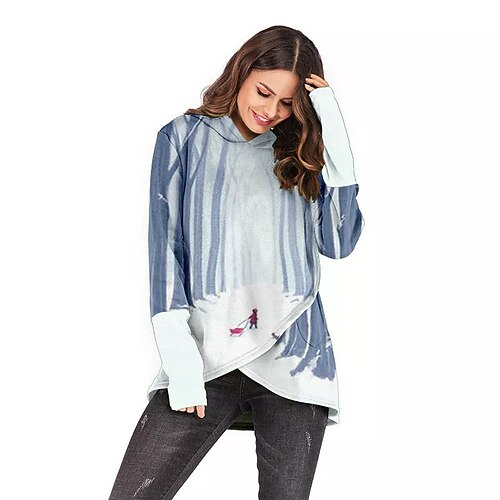 

Masquerade Hoodie Women's Christmas Christmas Carnival Masquerade Adults' Christmas Vacation Polyester Top