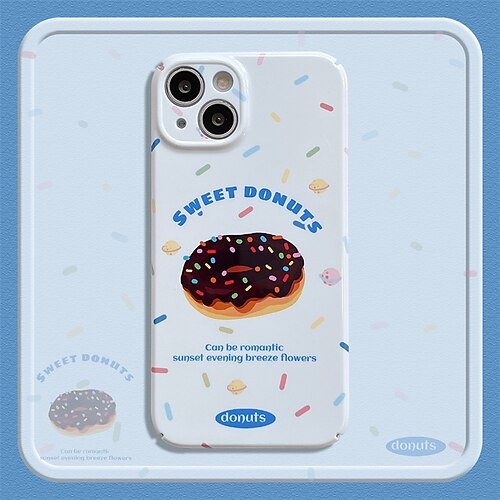 

Phone Case For Apple Back Cover iPhone 14 Pro Max 14 Plus 13 12 11 Pro Max Mini SE Portable Full Body Protective with Removable Cross Body Strap Food TPU PC