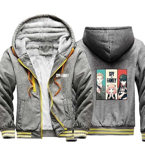 

Anime Character Yor Forger Anya Forger Hoodie Anime Outerwear Anime Graphic Outerwear For Men's Women's Unisex Adults' Hot Stamping 100% Polyester Casual Daily