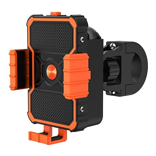 

Bike Phone Mount Motorcycle Phone Holder Bicycle Handlebar Rack 360 Rotation Reserve Power Bank Position Compatible with All Smart Phone 4.7-7.2 for iPhone X876 Plus