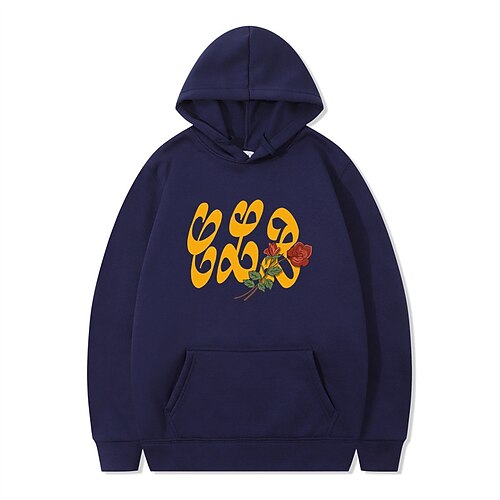 

Inspired by Hip-Hop Rose heart Hoodie Cartoon Manga Anime Front Pocket Graphic Hoodie For Men's Women's Unisex Adults' Hot Stamping 100% Polyester Casual Daily