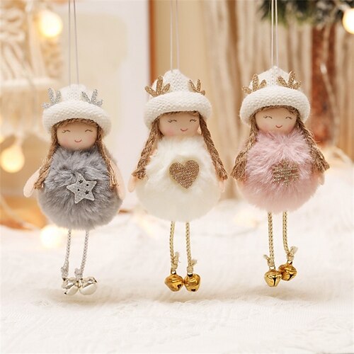 

Christmas Plush Angel Girl Pendant Children Cute Doll Gifts Christmas Tree Pendant Accessories